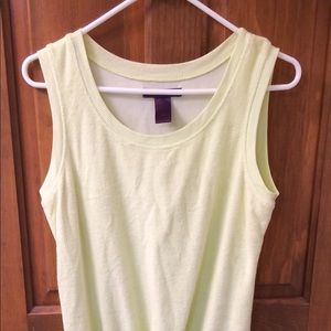 Pale yellow beach dress